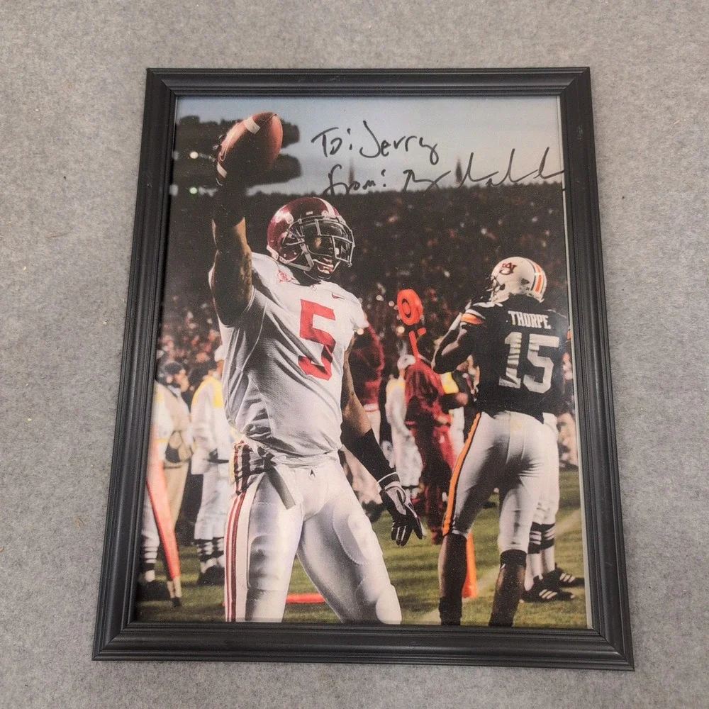 Roy Upchurch Alabama Crimson Tide Signed 2009 Iron Bowl Framed Photo Autograph - Picture 1 of 4